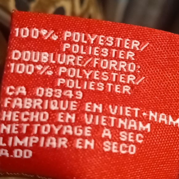 NWOT A | LINE poly multi-colored l/s light coat w black buttons & sash belt Sm - Picture 9 of 12